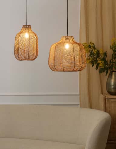 ASVI Lampskärm i rotting - Multi 2 - Indiska