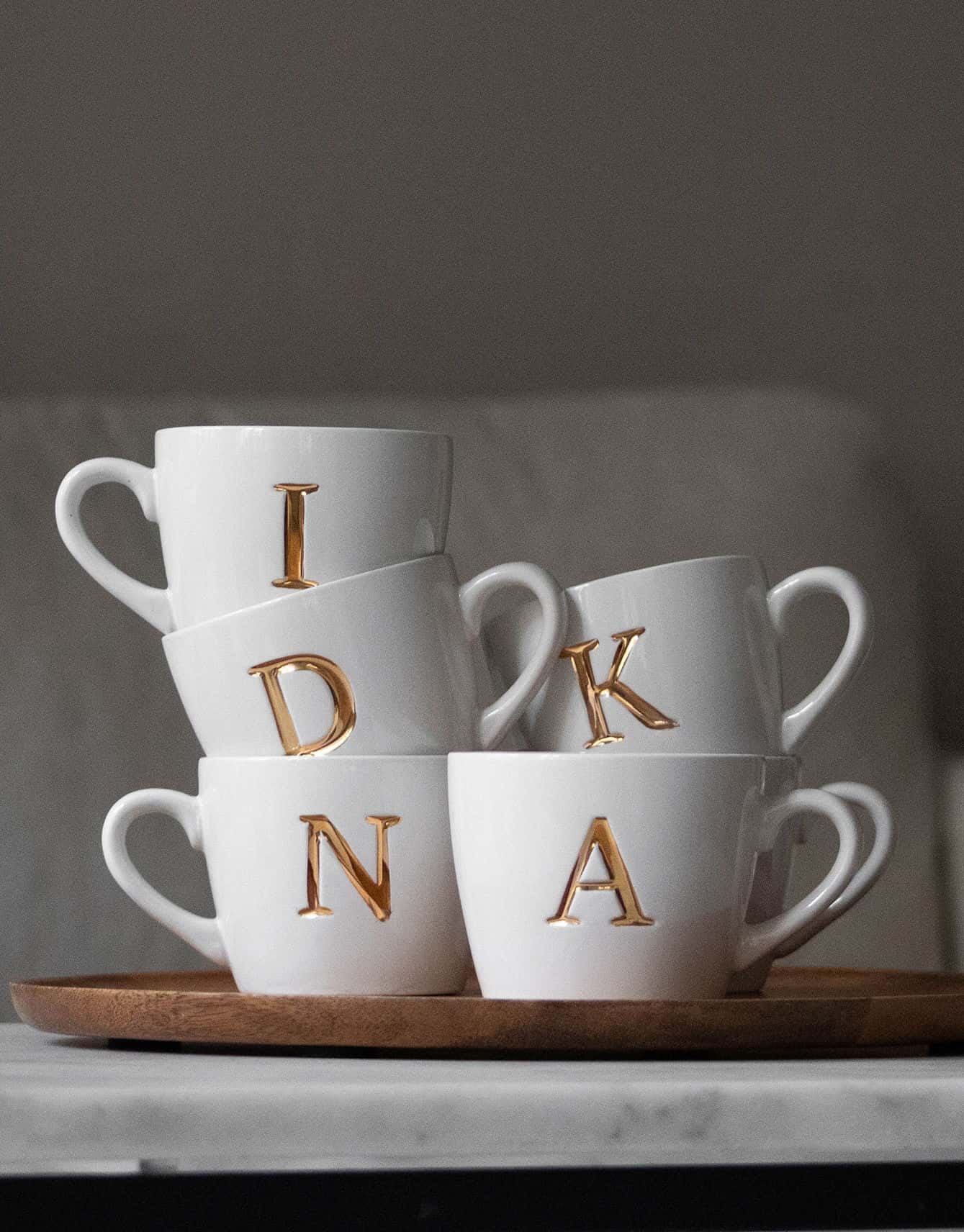 MO2 Mugg med bokstav - L NO - Indiska
