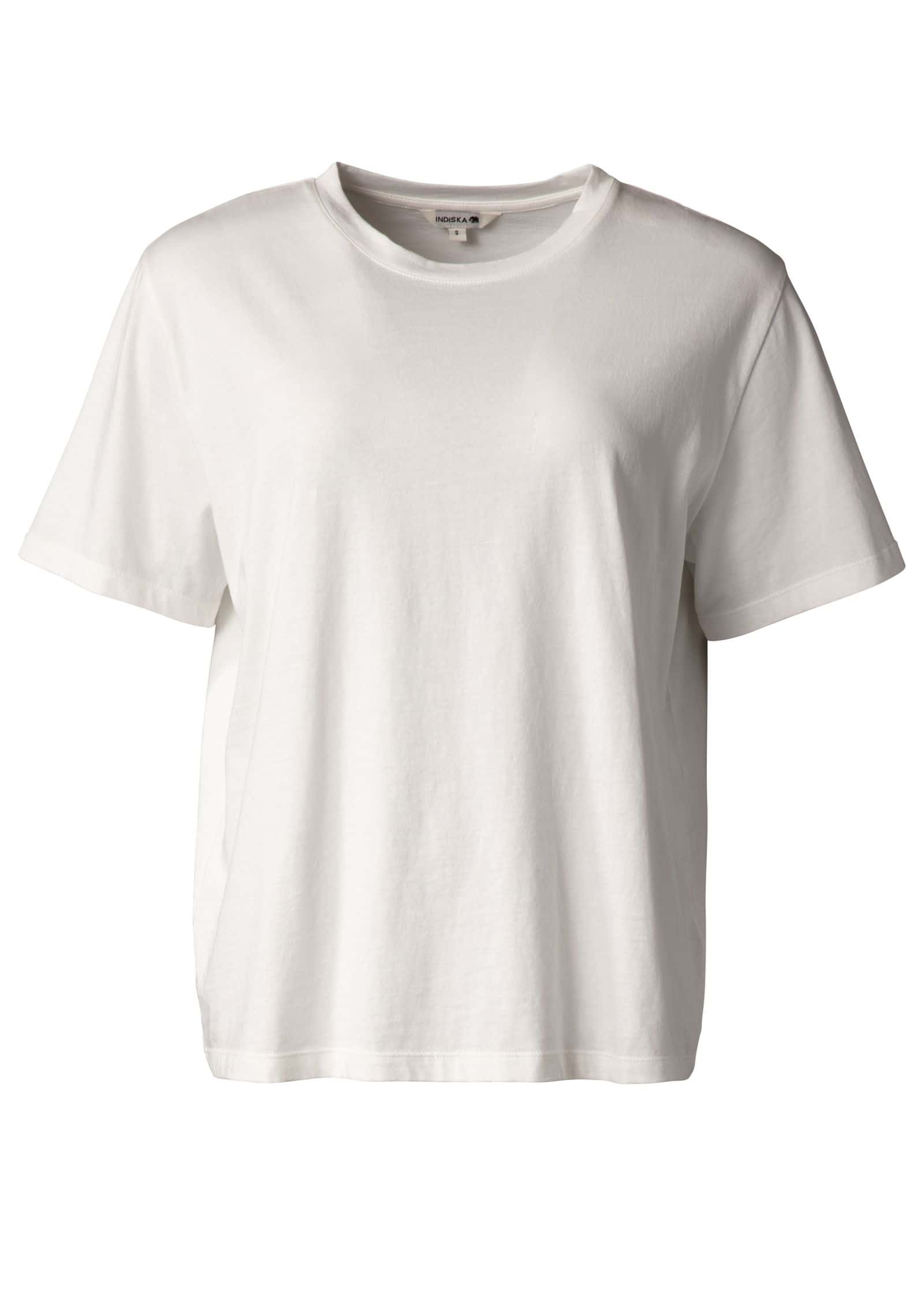 Heather Enfärgad t-shirt - Vit 1 - Indiska