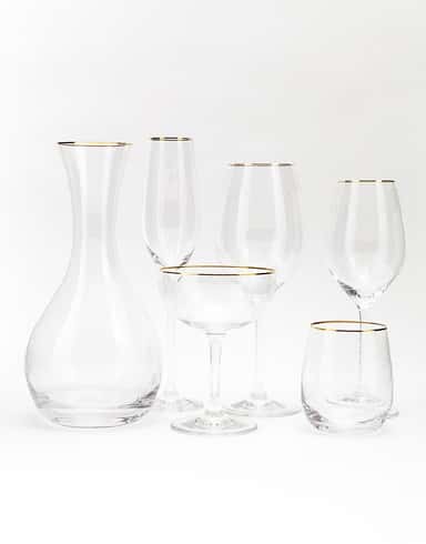 SARRAH Champagneglas i kristall - Multi 4 - Indiska