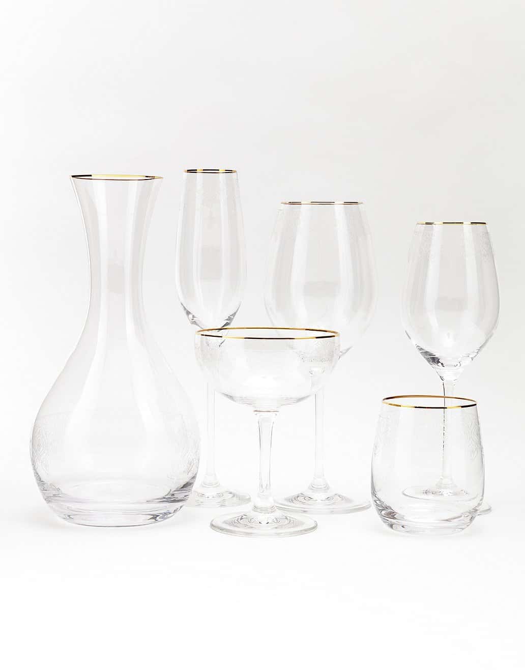 SARRAH Champagneglas i kristall - Multi 4 - Indiska
