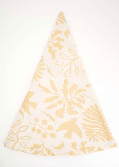 Neha Rund bordsduk - Beige 1 - Indiska