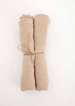 Minni Napkin 2p - GreyPink 