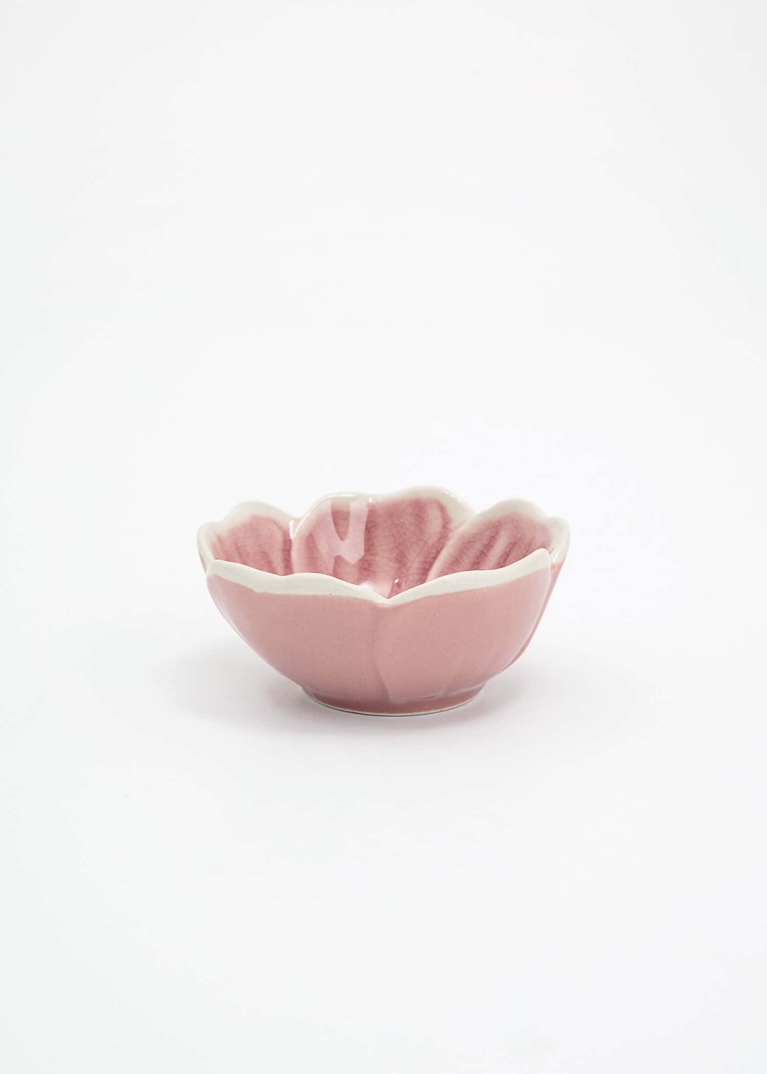 FLOWER Liten blomsterformet skål - Rosa 1 - Indiska
