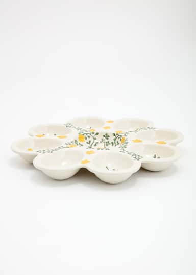 EGGPLATE Handmålat äggfat - Multi 2 - Indiska