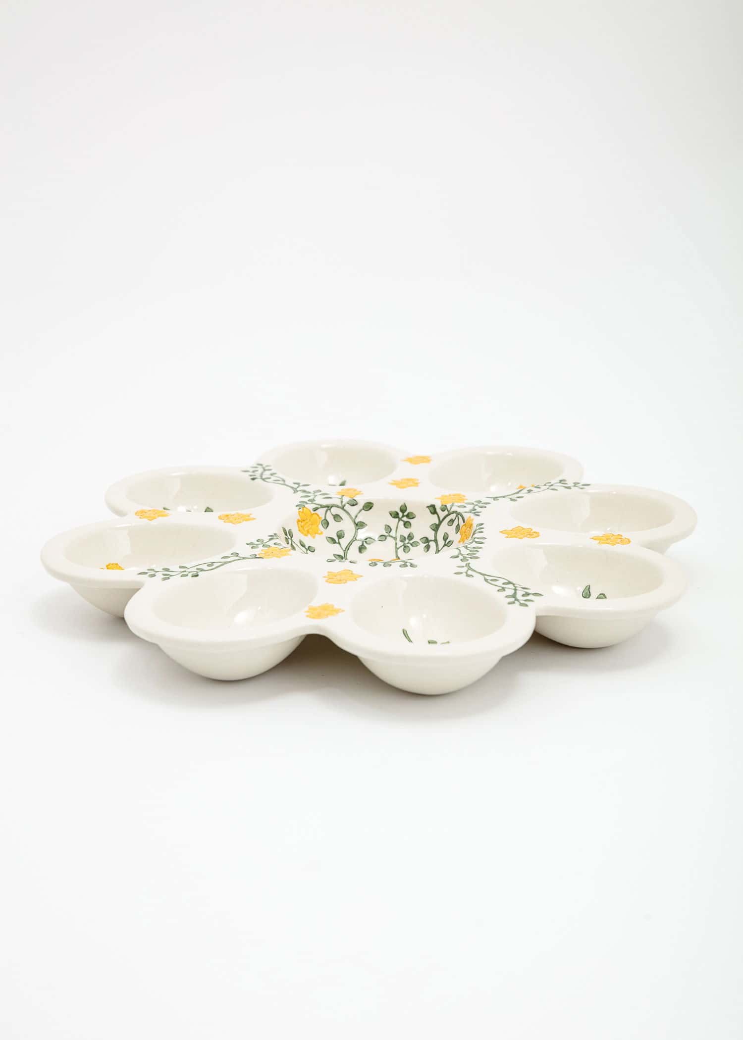 EGGPLATE Handmålat äggfat - Multi 2 - Indiska