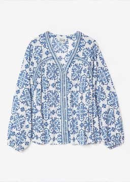 BLAIR BLOUSE - BLUE