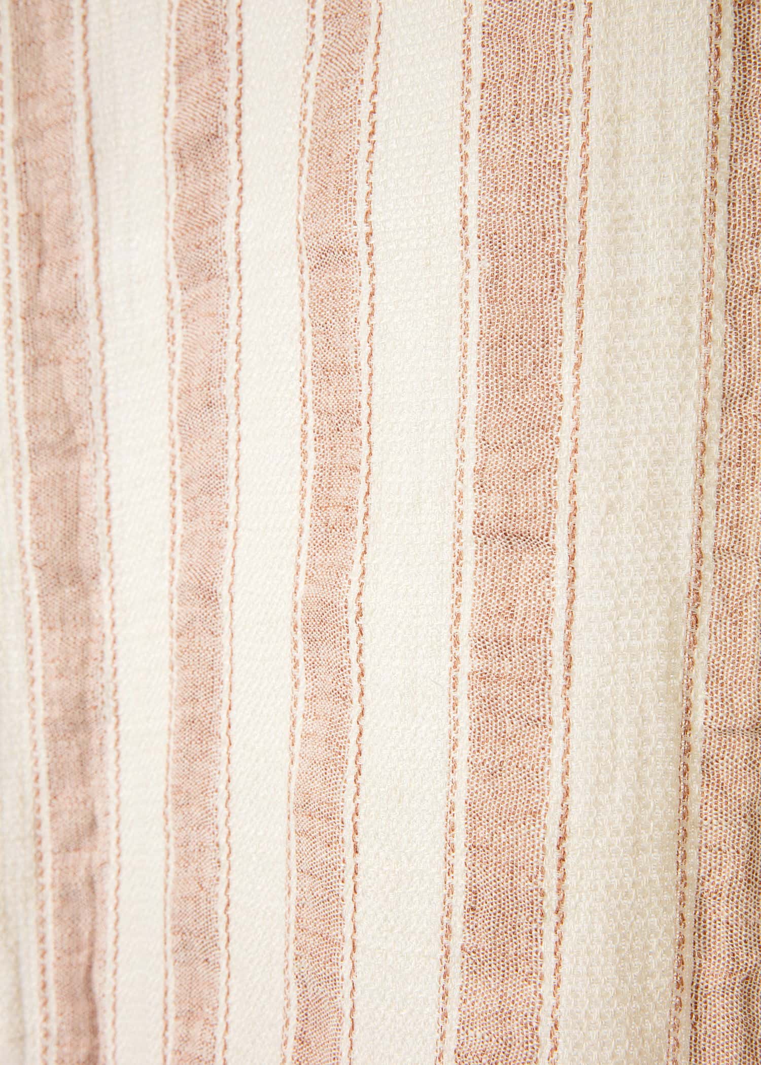 Lia Randig linnegardin 120X300 - Orange 2 - Indiska