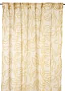 Lin printed Curtain - LEAVESGREEN