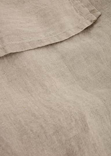 Lin Beige linneduk - Beige 2 - Indiska