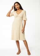 TIMEA DRESS - BEIGE
