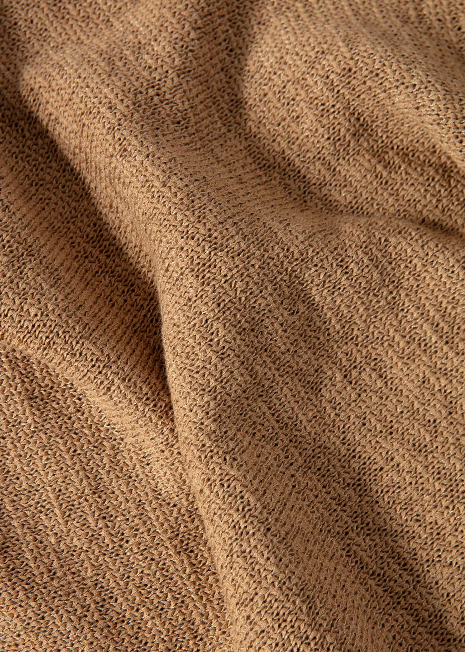 NICOLETTA Lång stickad kjol - Beige 2 - Indiska