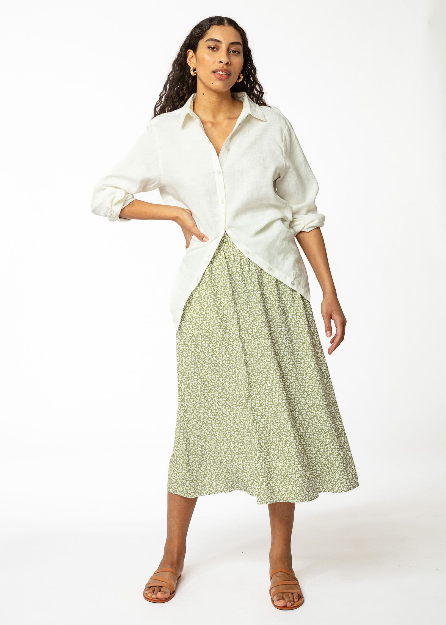 SIBEL SKIRT 241 - GREEN