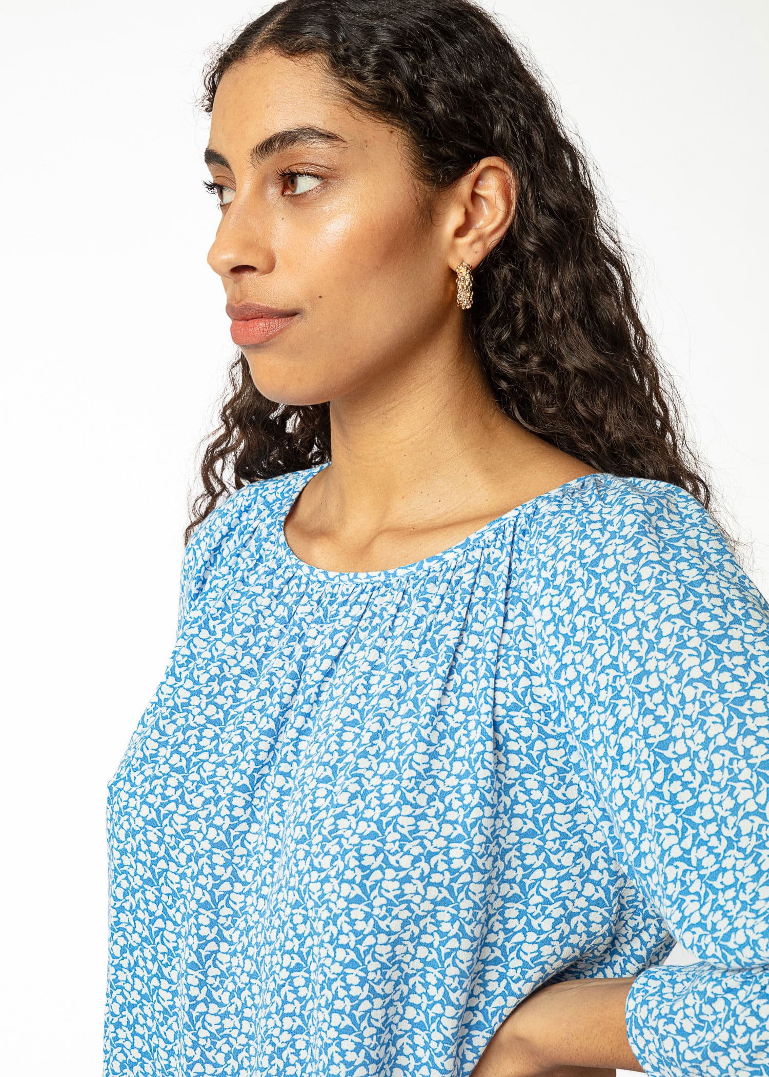 DOLLIE BLOUSE - BLUE