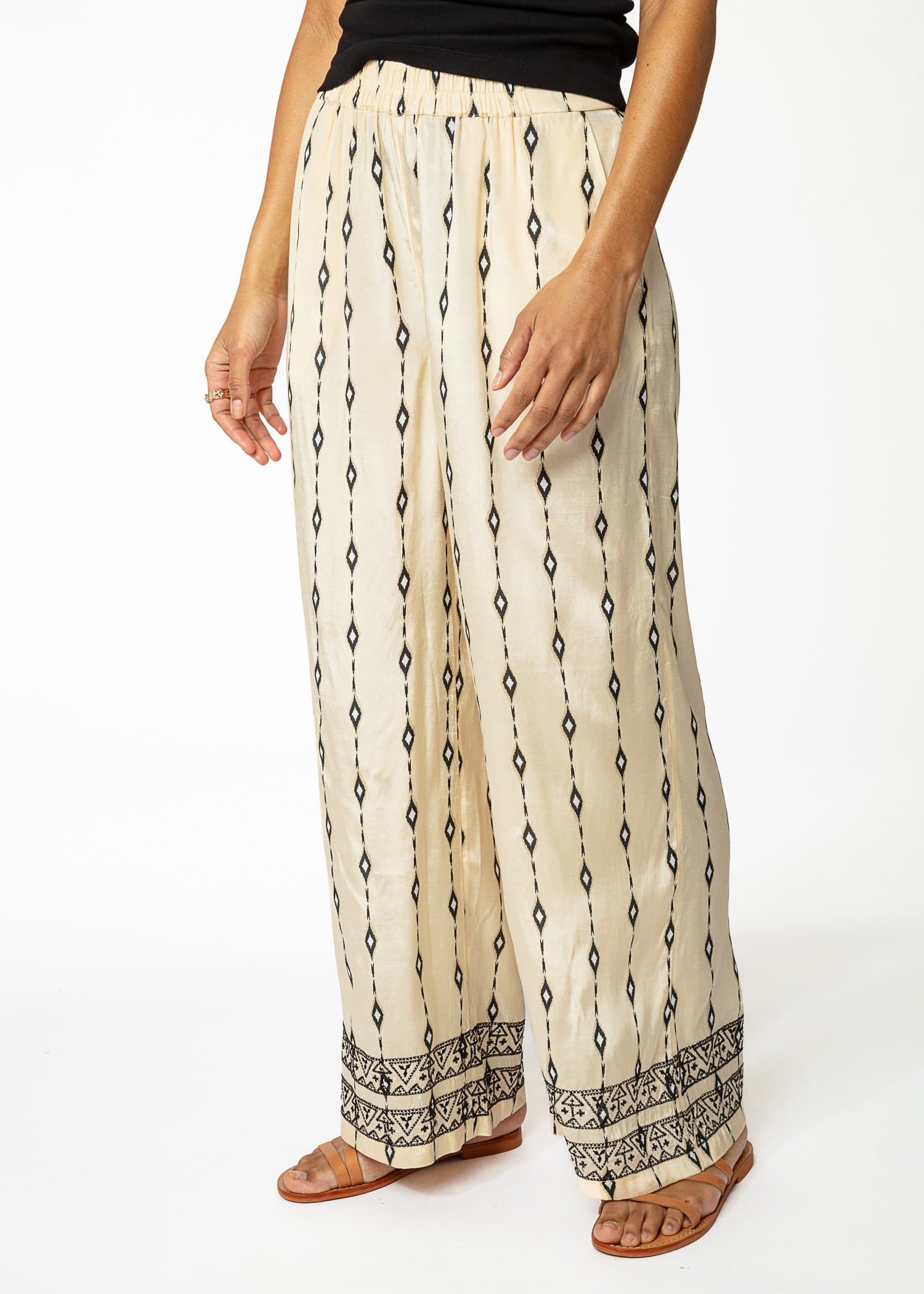 SUDO PANT EMB - BEIGE