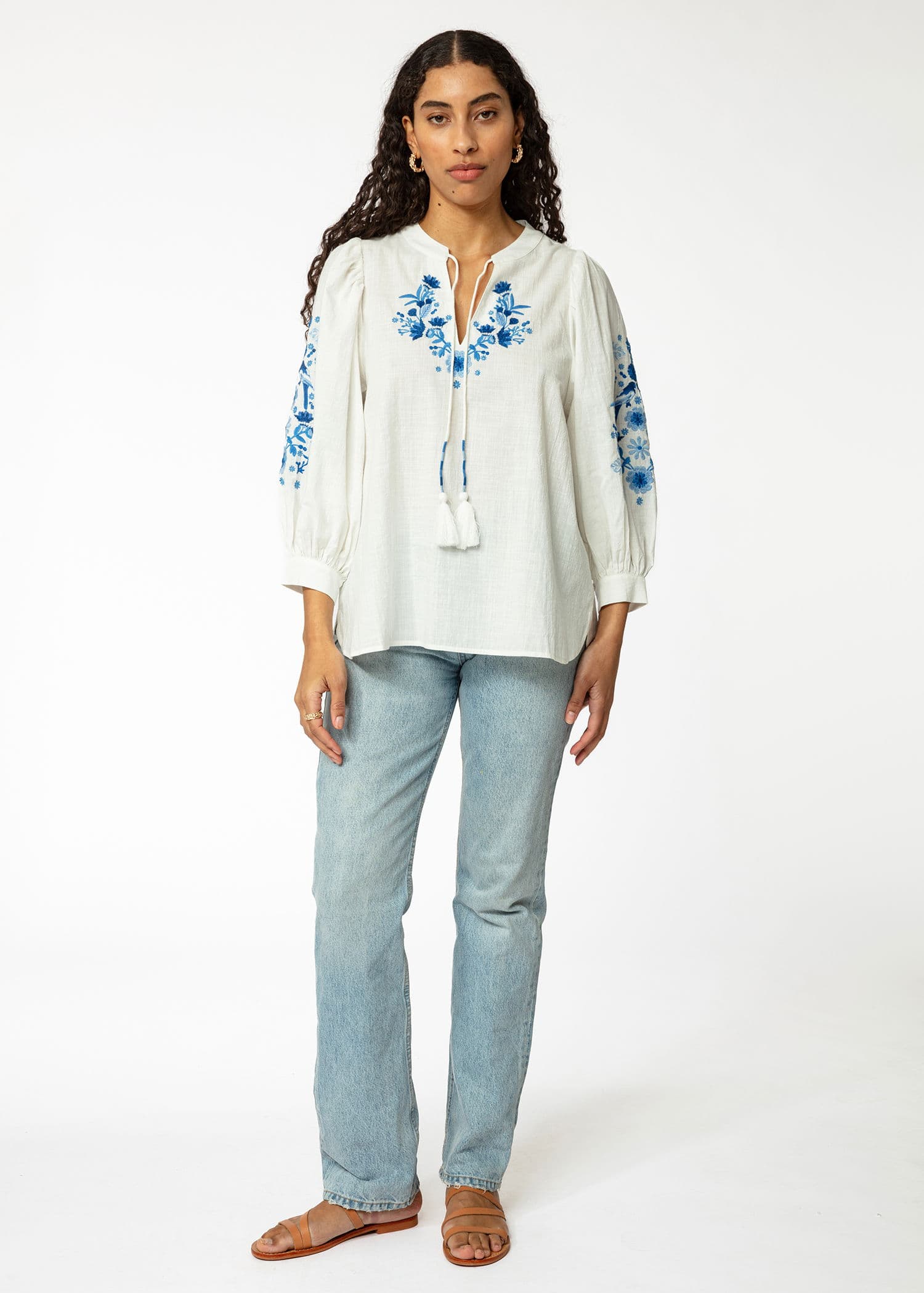INA BLOUSE - BLUE