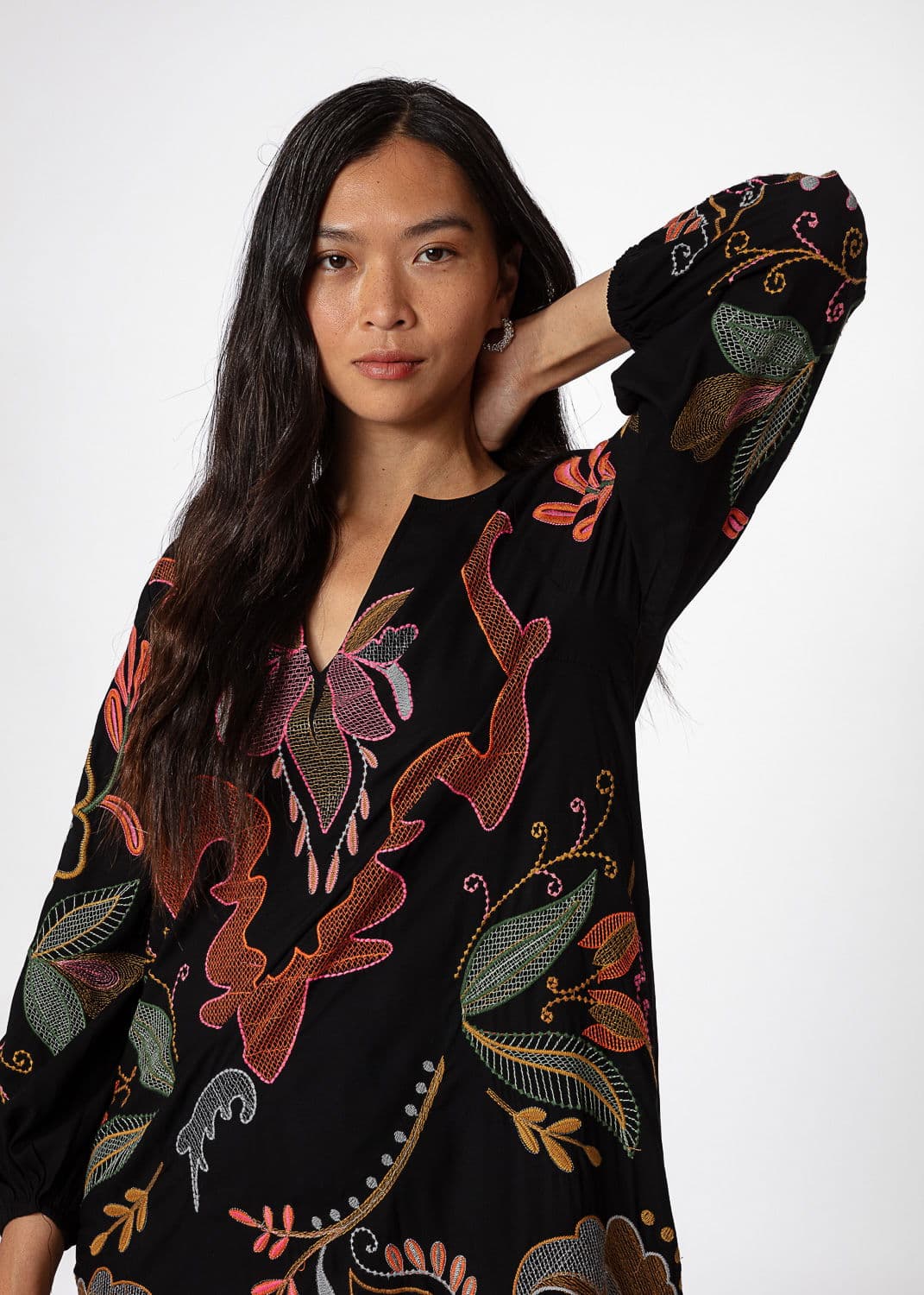 DALI KAFTAN EMB 241 - Black