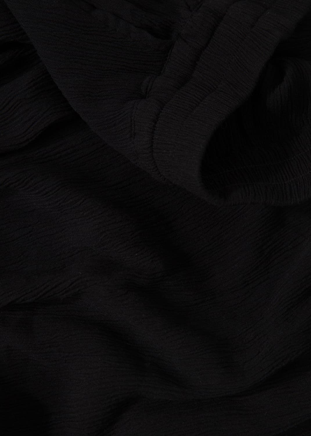 SIBEL CRINCLED SKIRT - Black