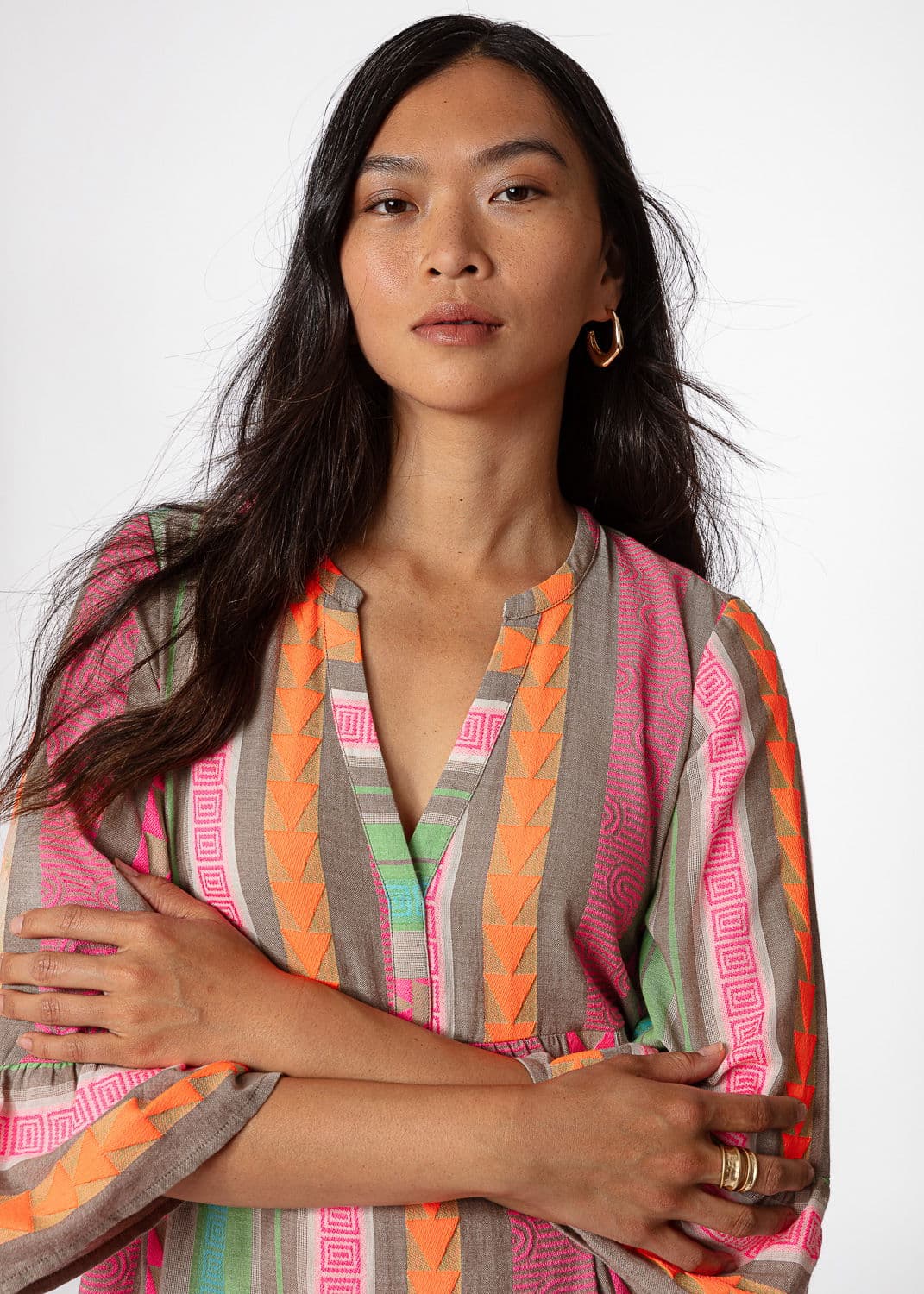 YOLANA TUNIC 241 - MULTI PINK