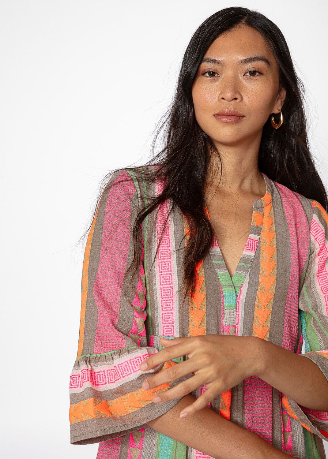 YOLANA TUNIC 241 - MULTI PINK