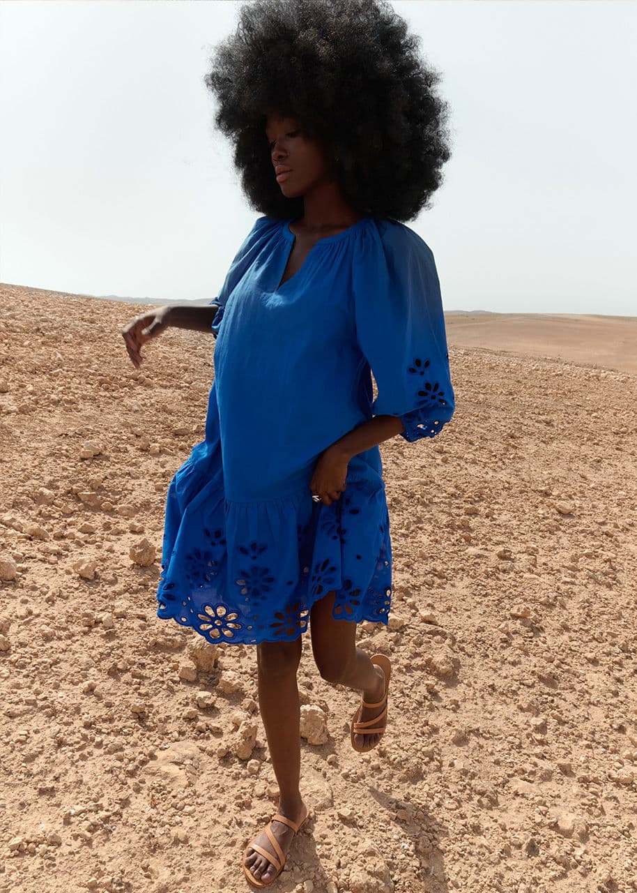 NALA DRESS - BLUE