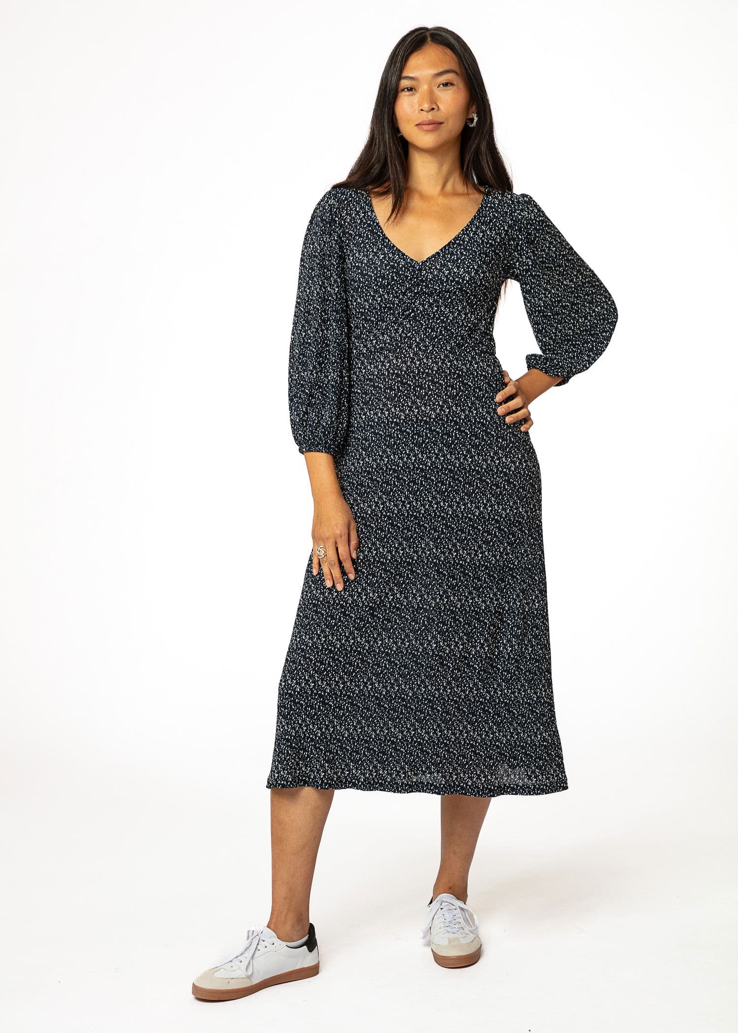 IKA DRESS - NAVY