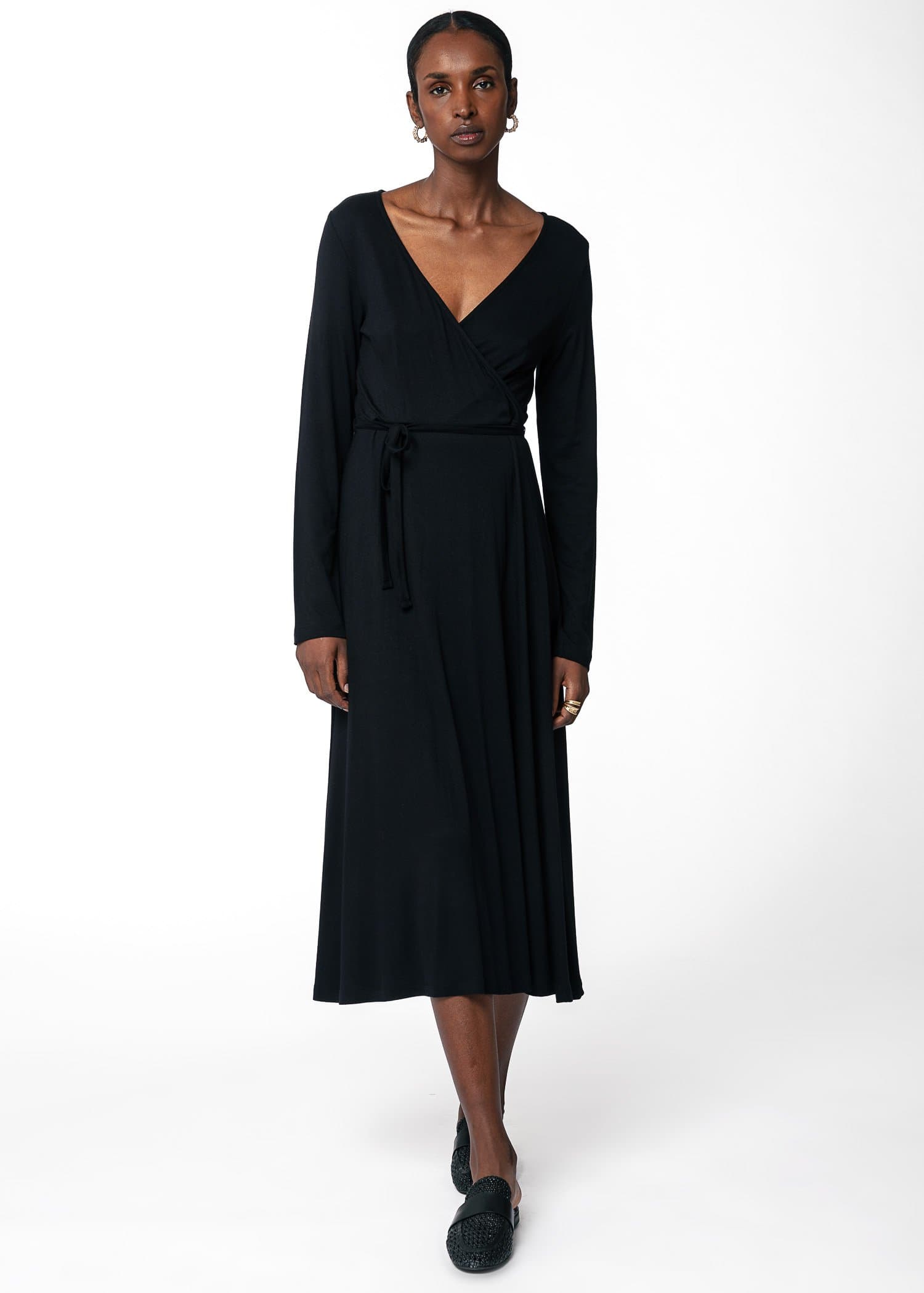 ANIK LS DRESS - Black