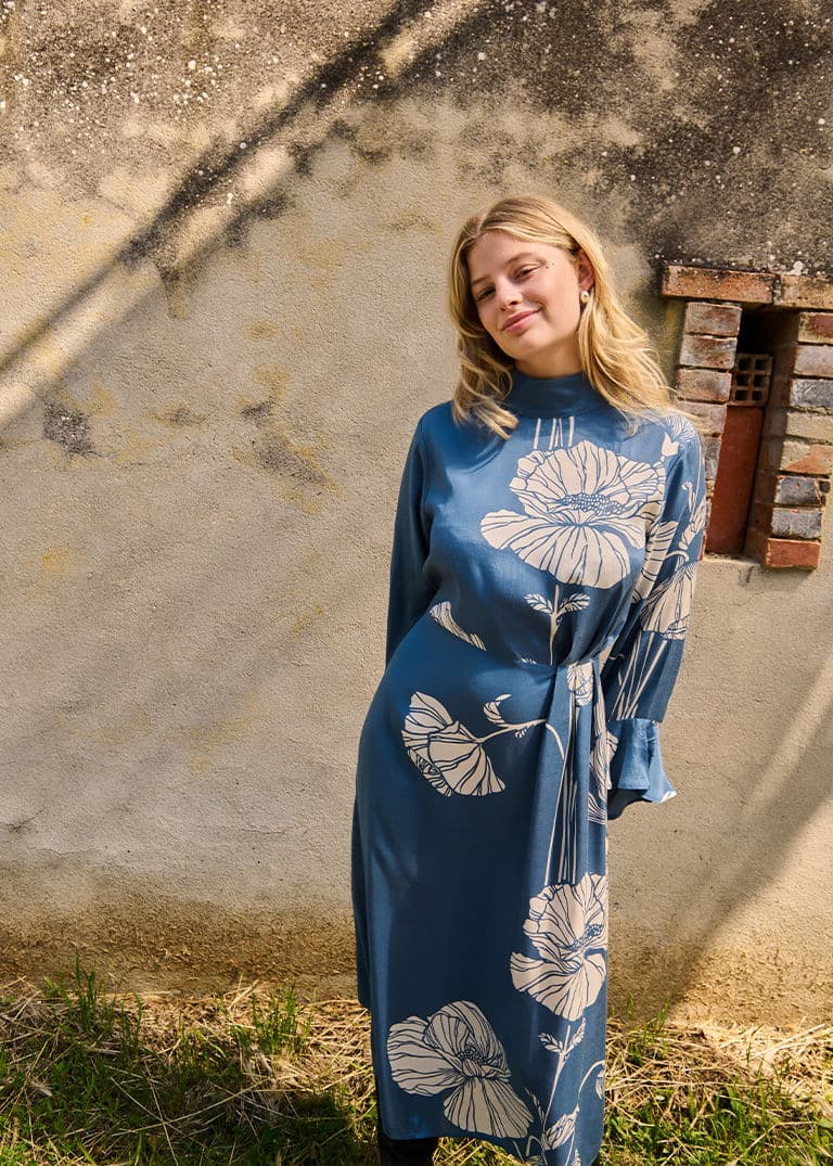 CLEA DRESS - BLUE