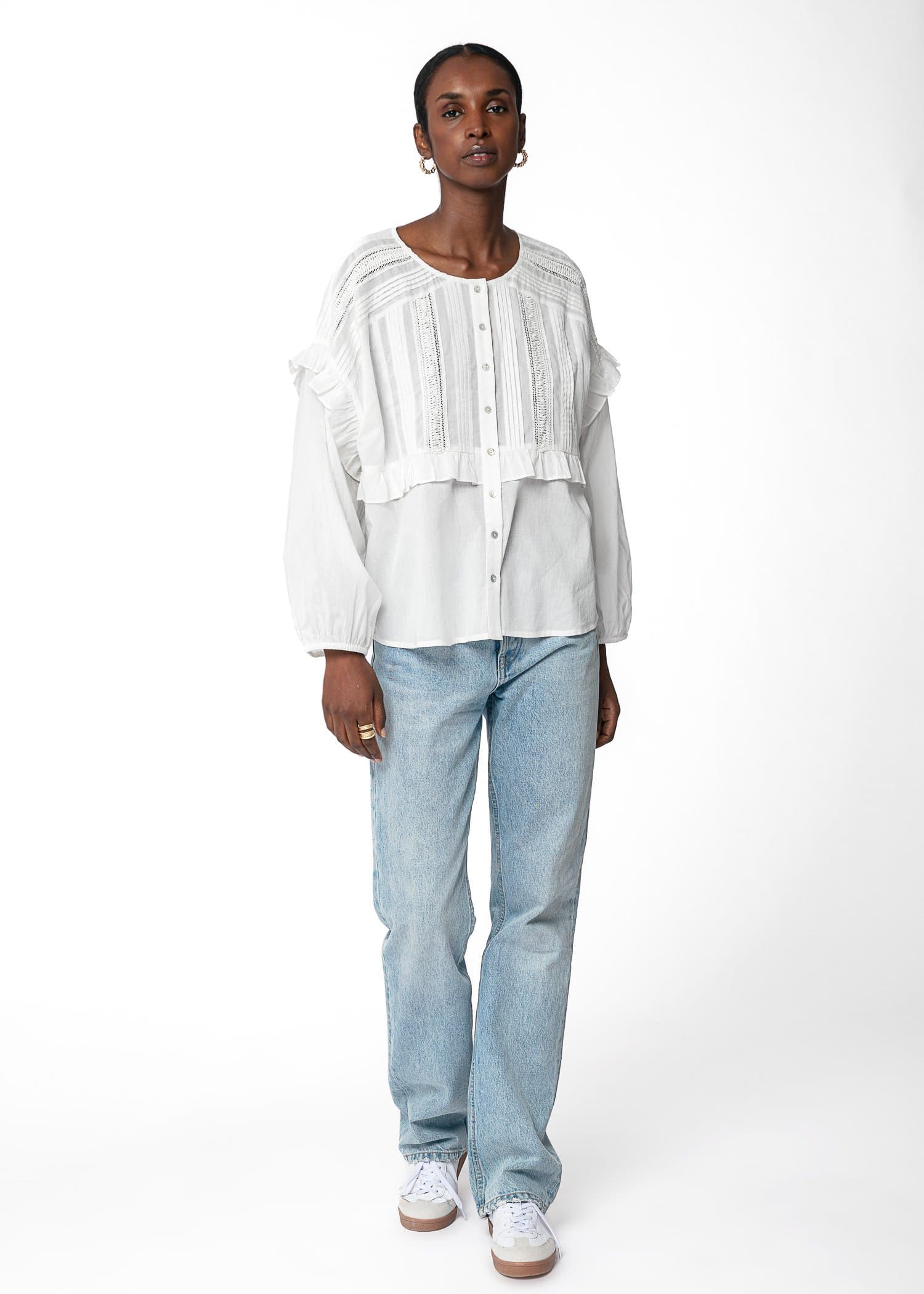 ROSA MAE BLOUSE - WHITE