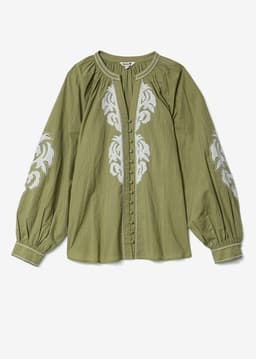GRETA BLOUSE - GREEN