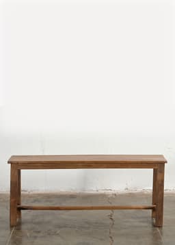Vintage wood bench 135 - BROWN