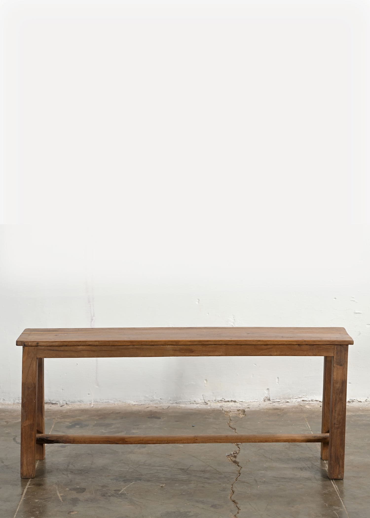 Vintage wood bench 135 - BROWN