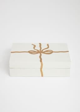 Kashmir box L - WHITERED