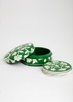 Kerstin coaster 4p - GREEN