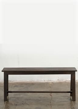 Vintage wood bench 135 - DKBROWN