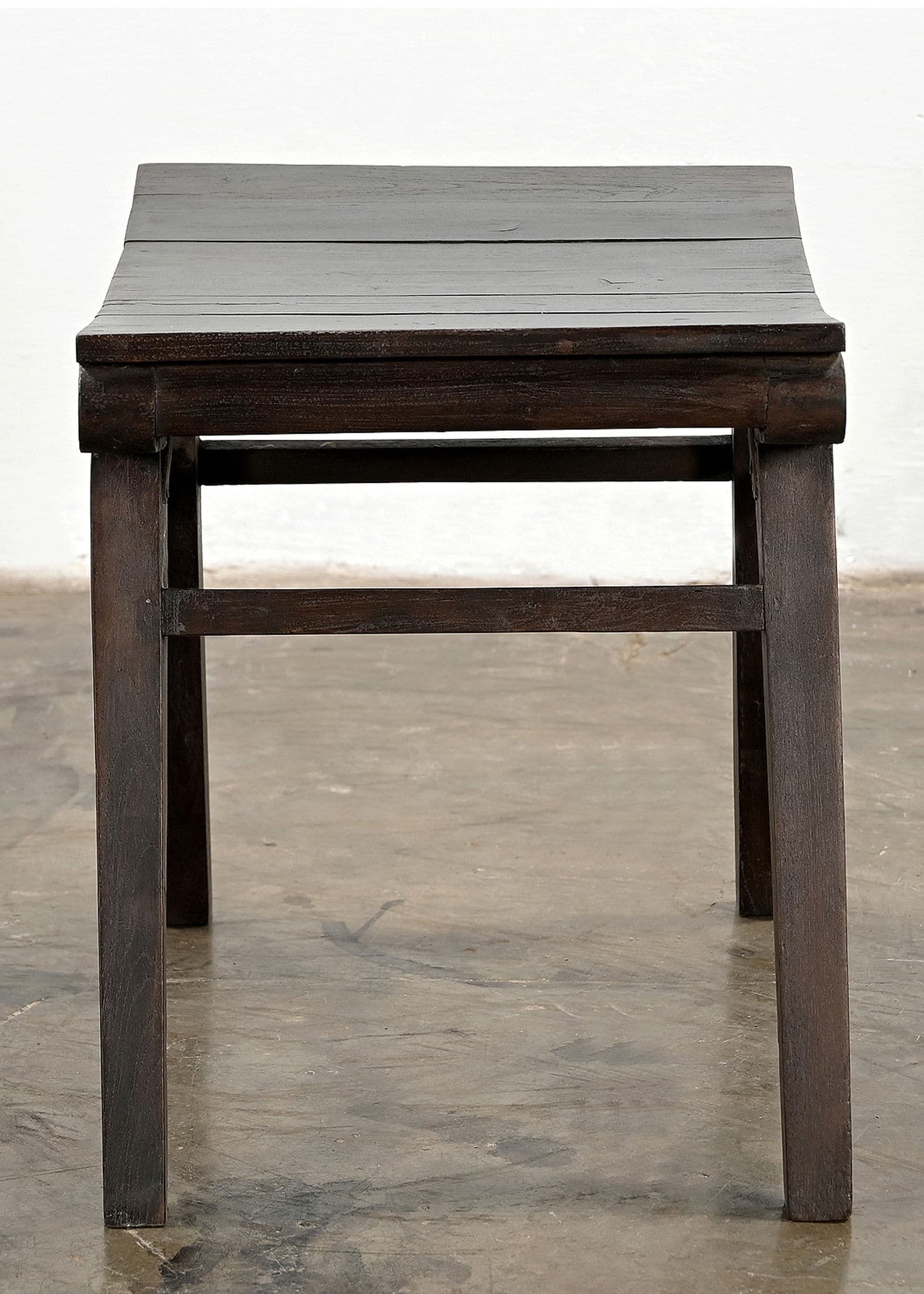 Vintage wood stool - BROWN