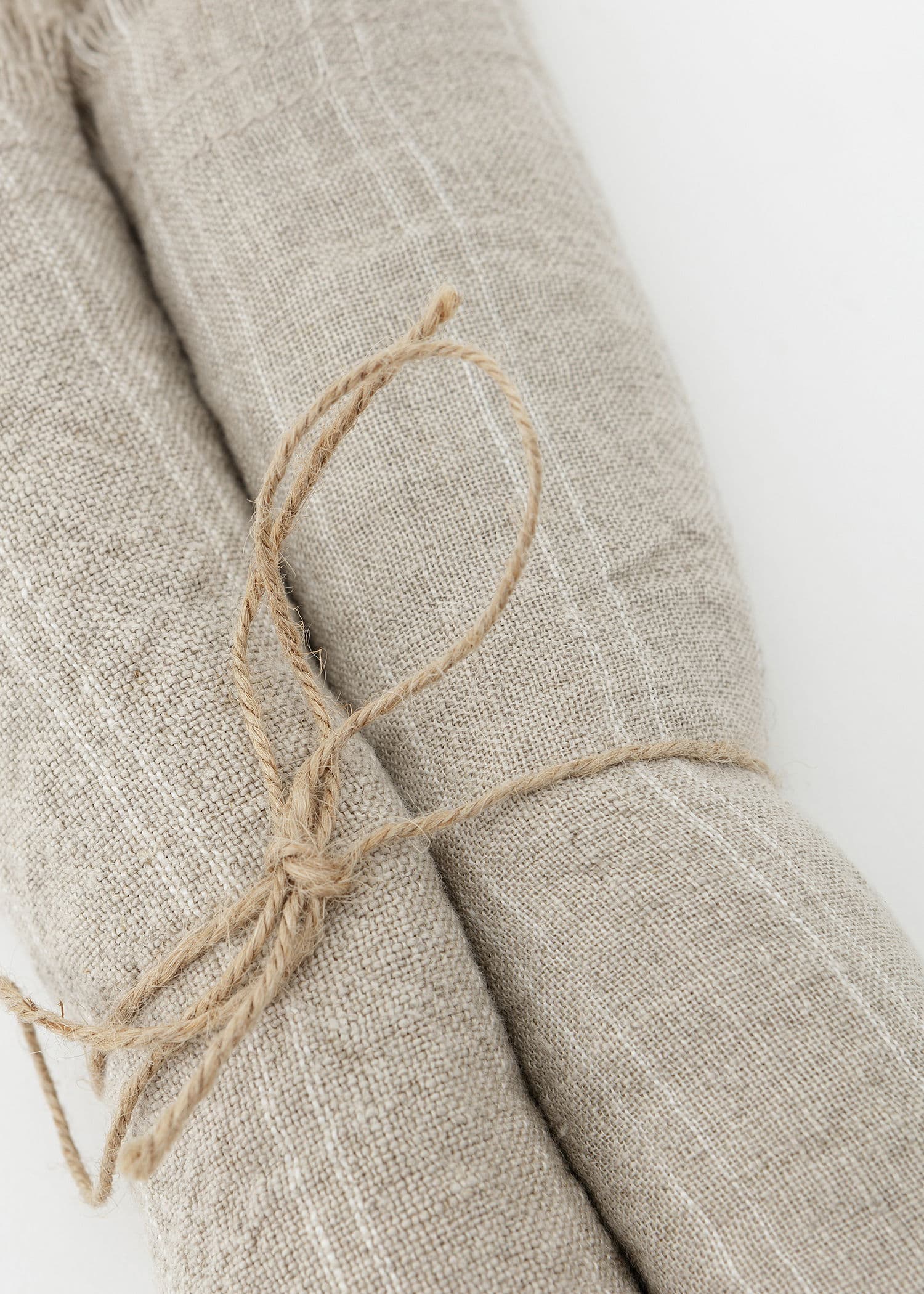 FRINGE NAPKIN 2PK - BEIGESTRIP