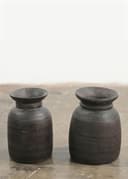 Wood Urn Vintage S - DKBROWN