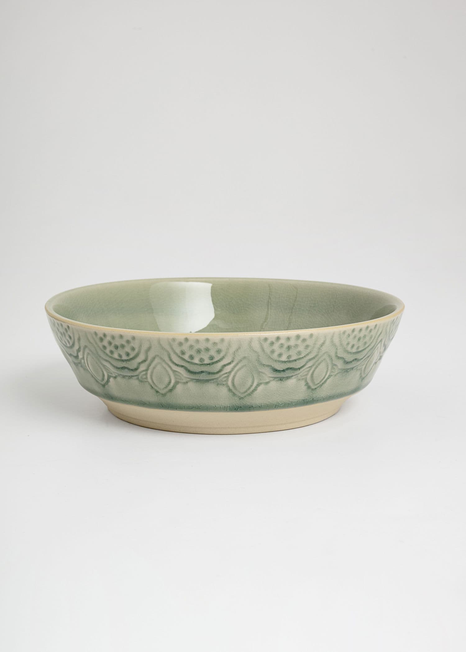 MATHILDA DECO PASTA BOWL - DustyBlue