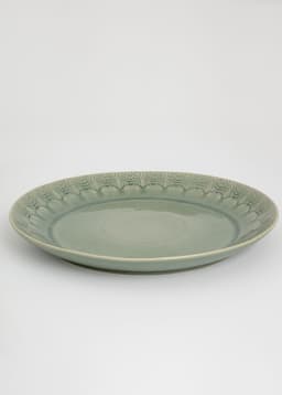 MATHILDA DECO SERVING TRAY - DustyBlue