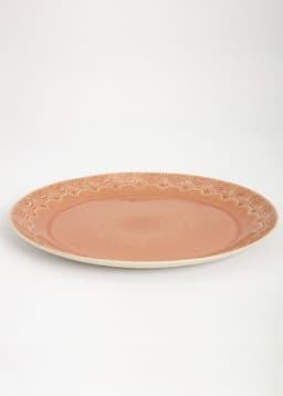 MATHILDA DECO SERVING TRAY - DUSTYPINK