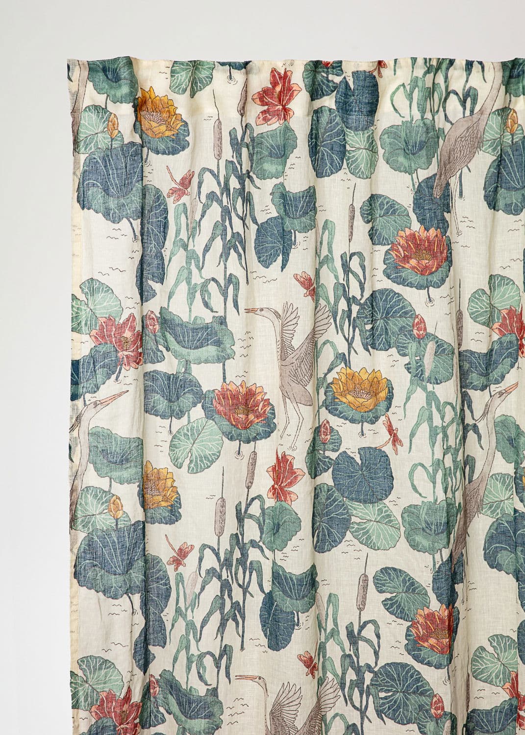 Lin printed Curtain - Nymphaea
