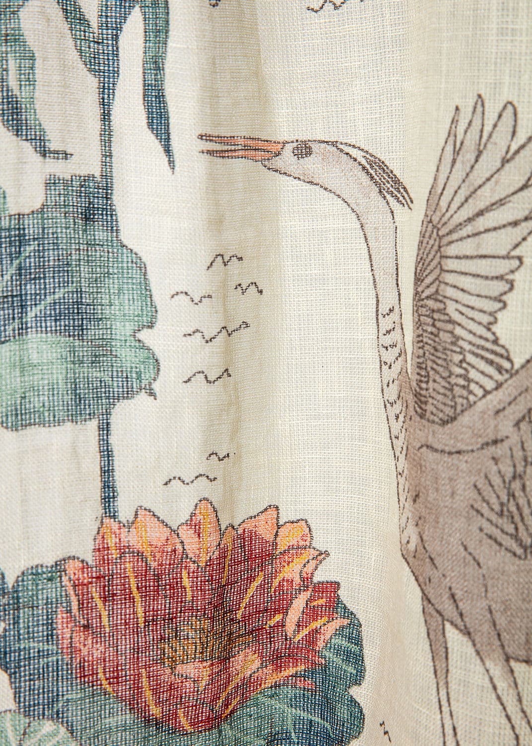 Lin printed Curtain - Nymphaea