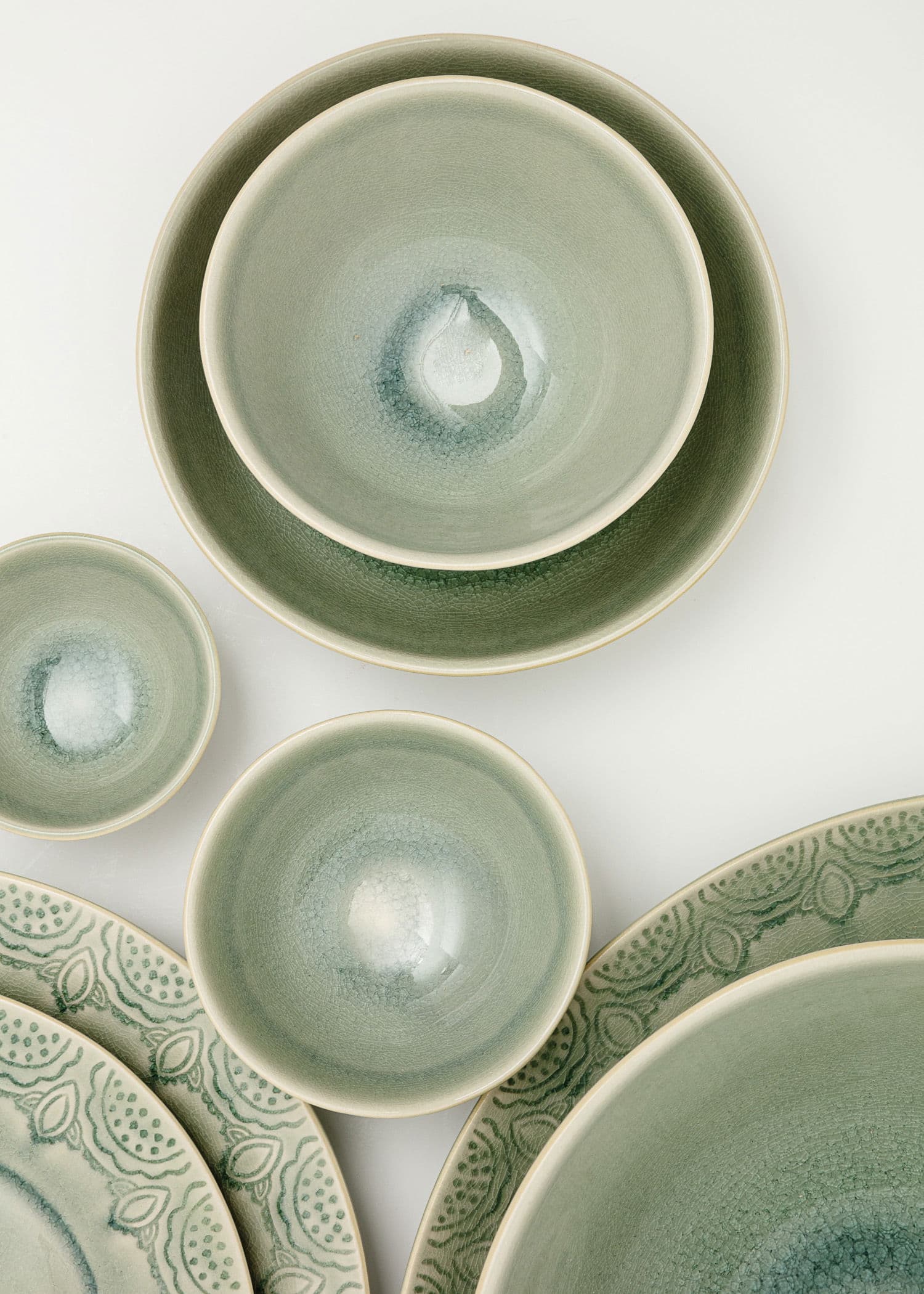 MATHILDA DECO PLATE  - DustyBlue
