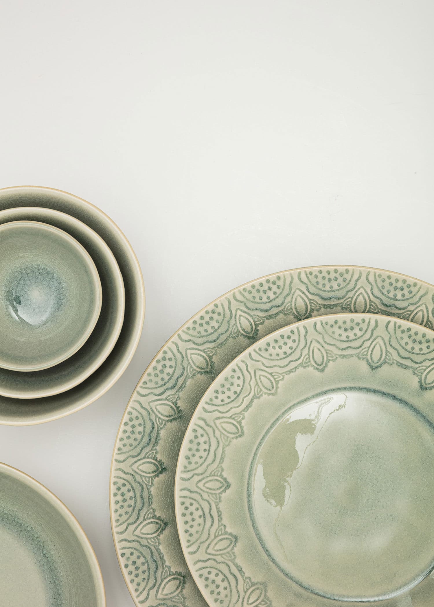 MATHILDA DECO ASSIETTE - DustyBlue