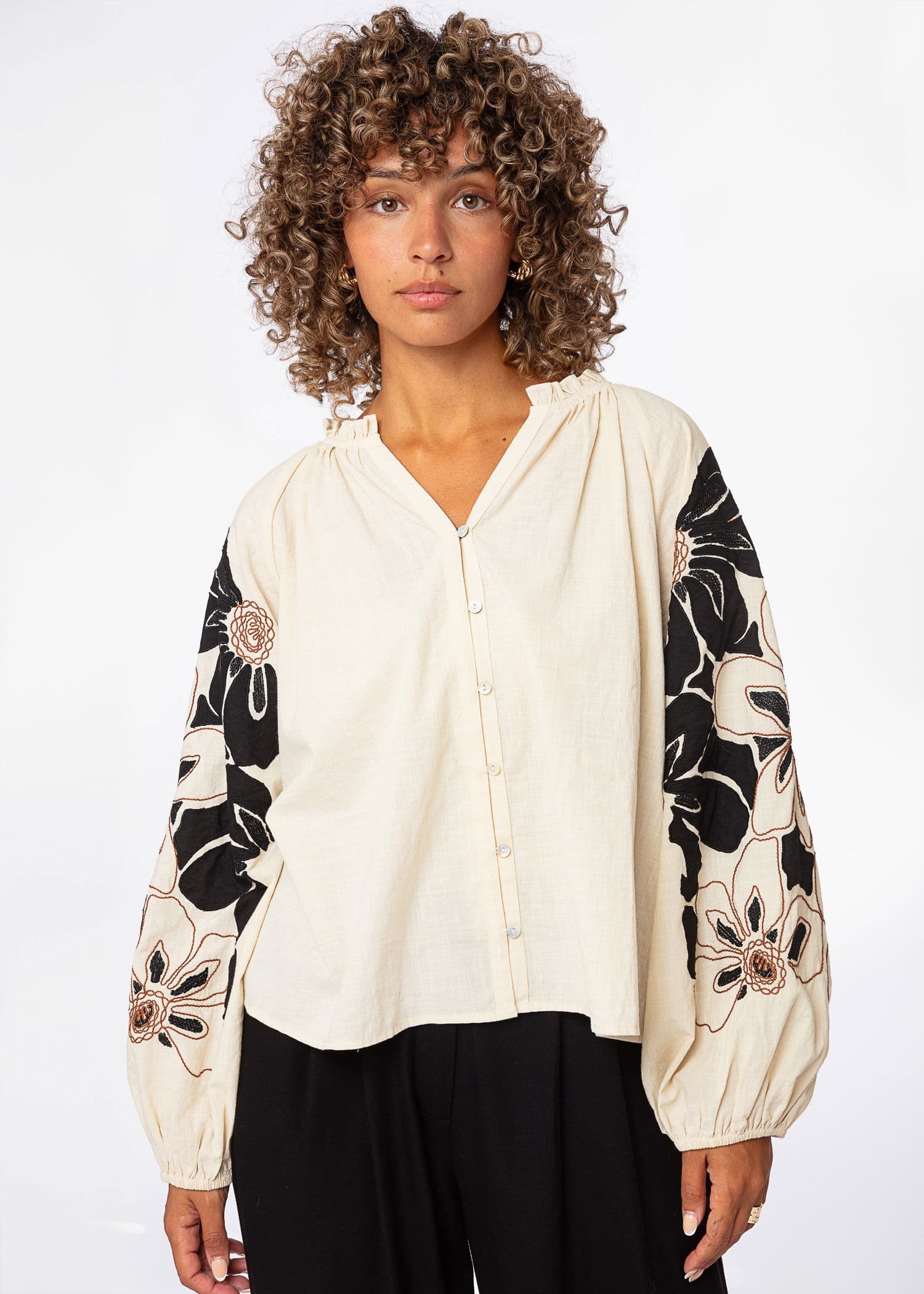 BODILLE BLOUSE - WHITE