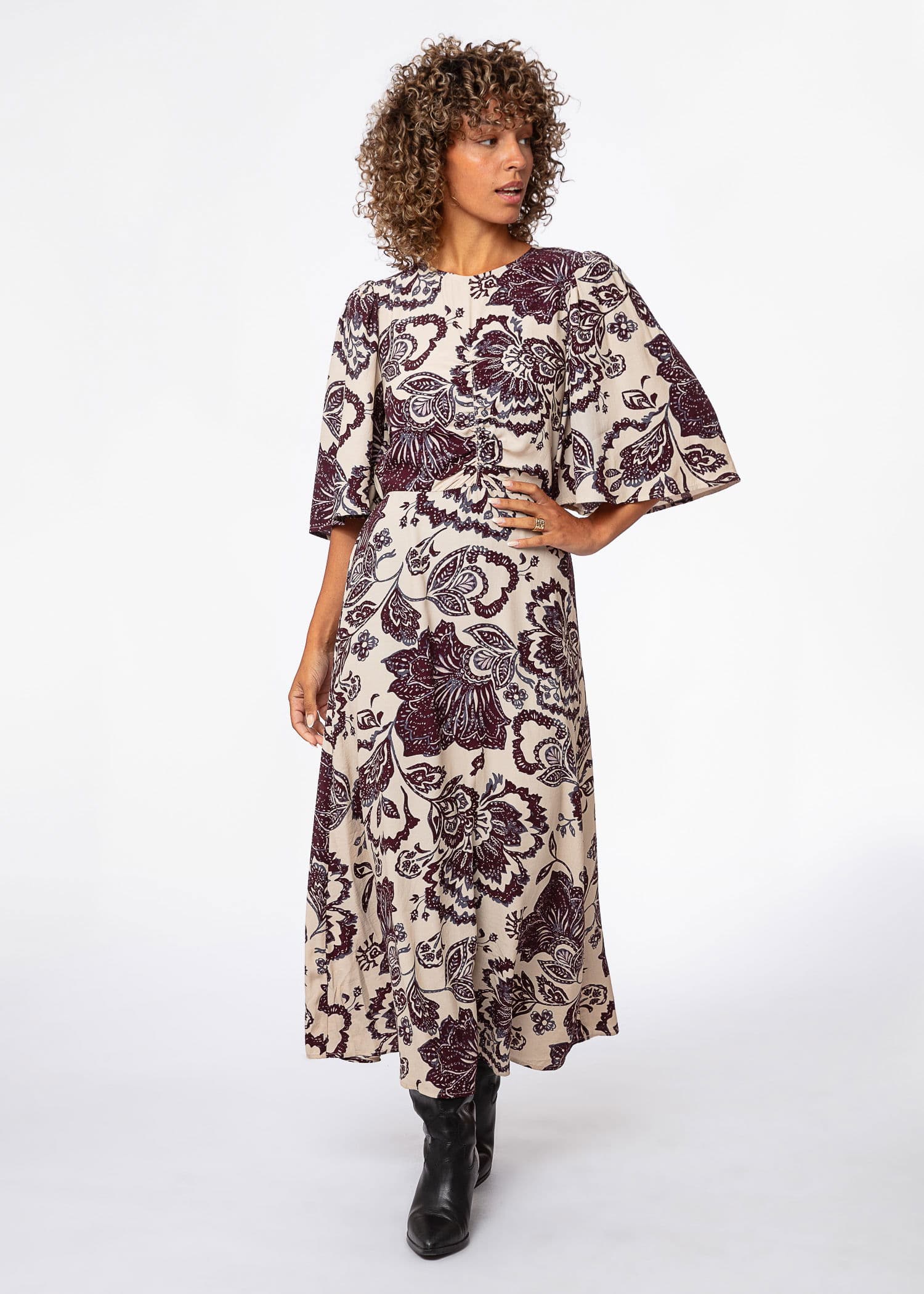 ELLA DRESS - WINE
