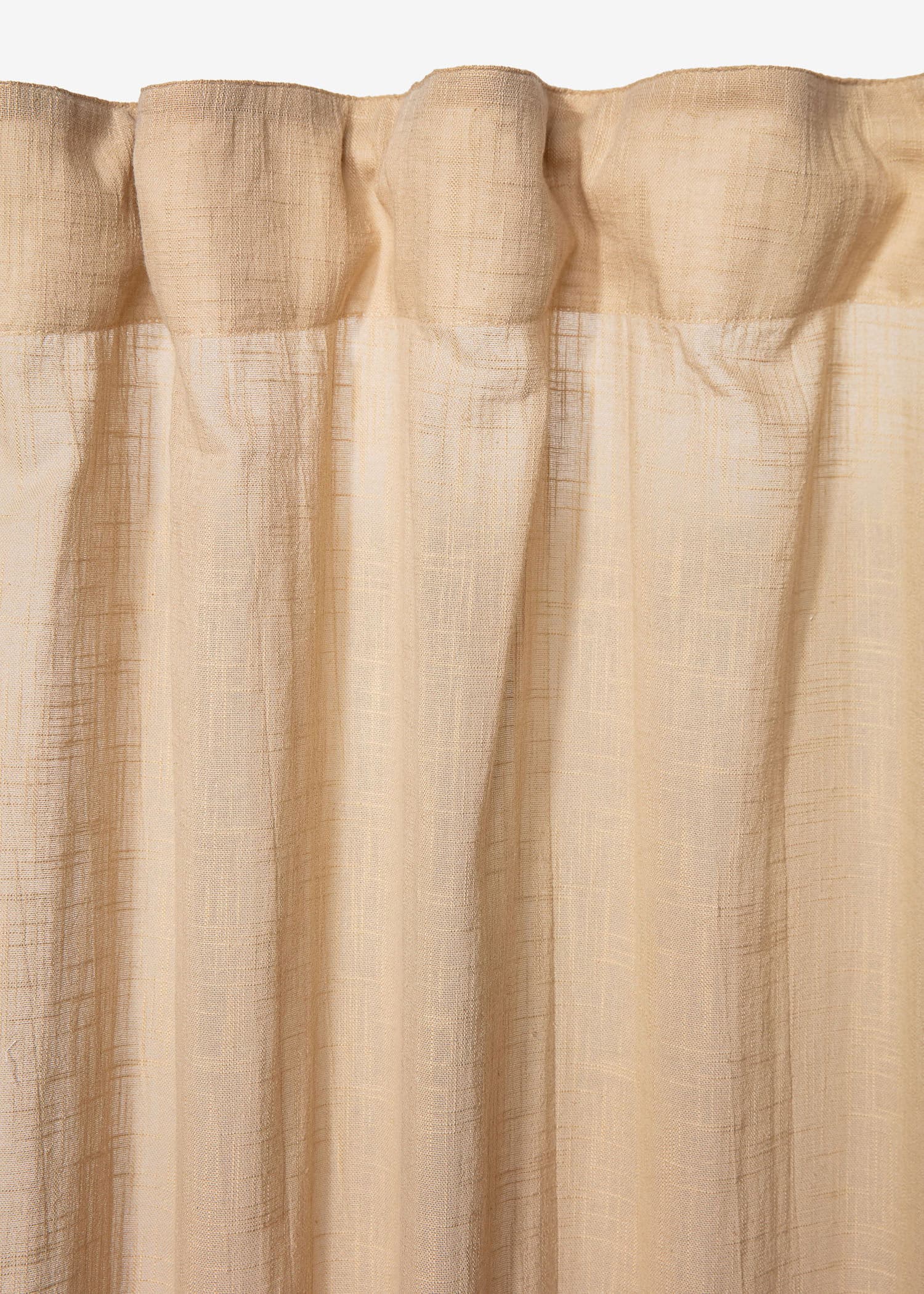 Piper Puuvillaverho 300 x 120 - Beige 4 - Indiska