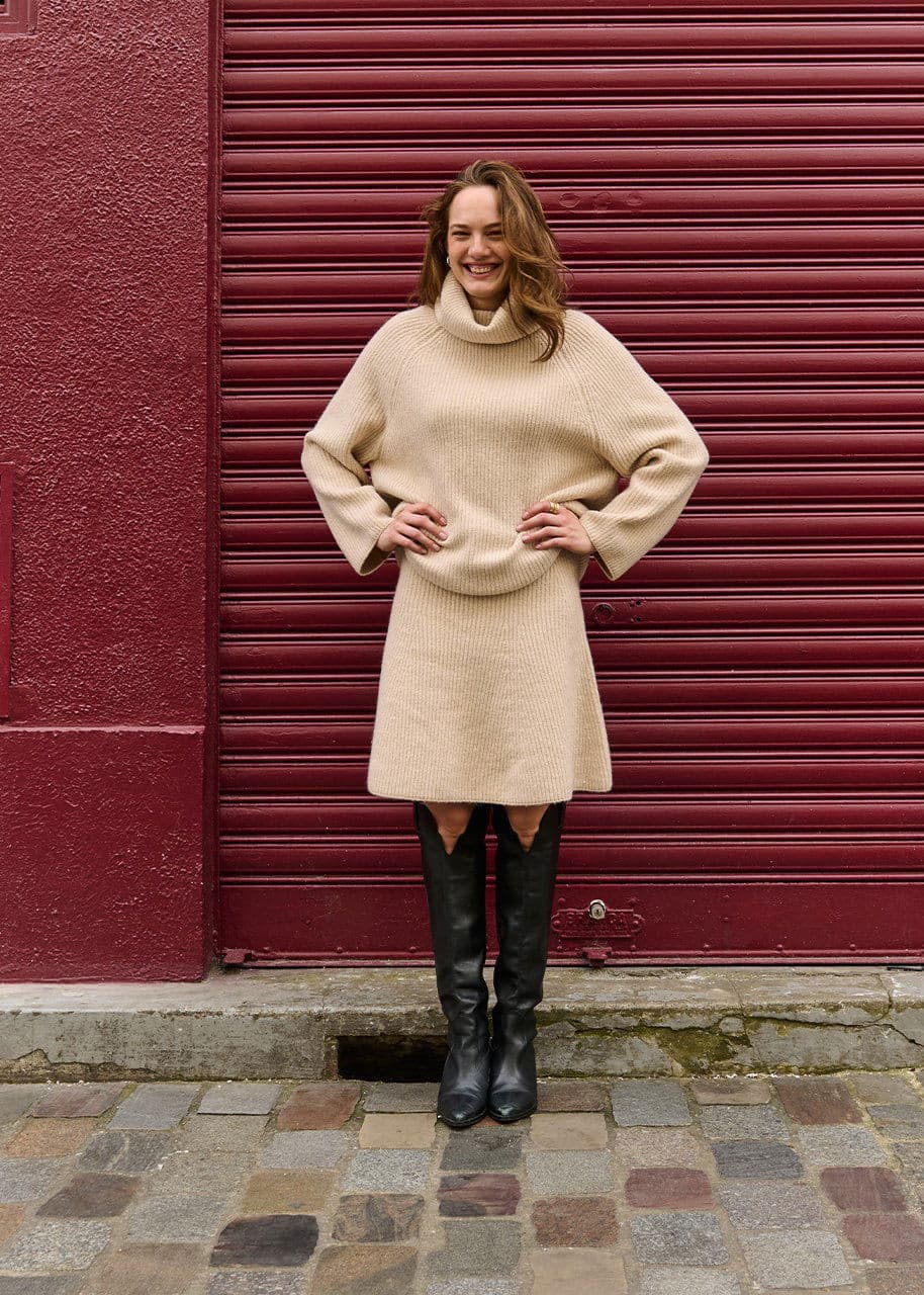 TORA SKIRT - BEIGE