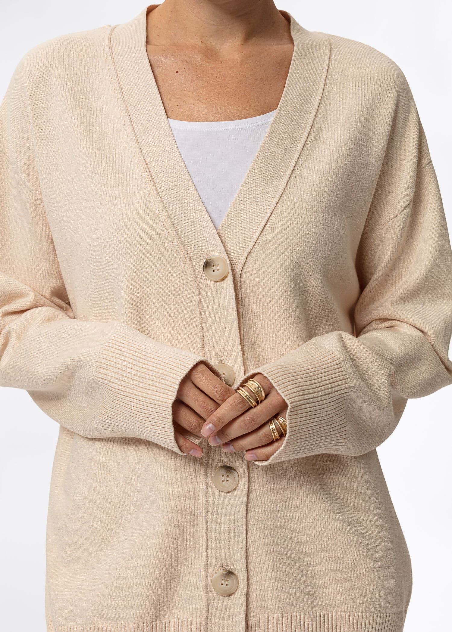 ANDREA CARDIGAN - OFFWHITE